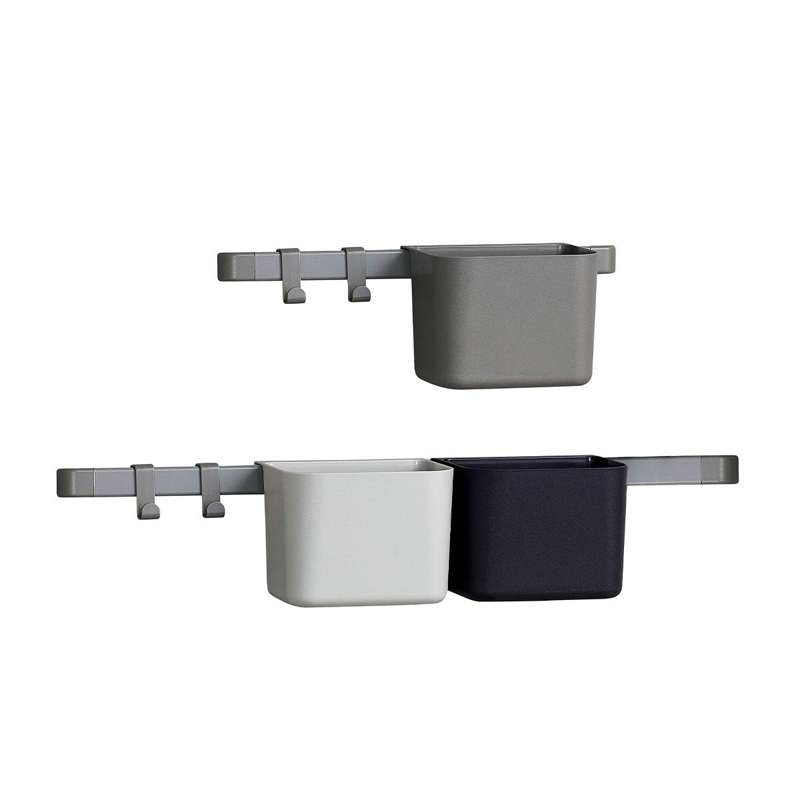 Opbevaringsholdere   3 Pak   1 Lang Og 1 Kort Skinne   Dusty Grey fra Leander