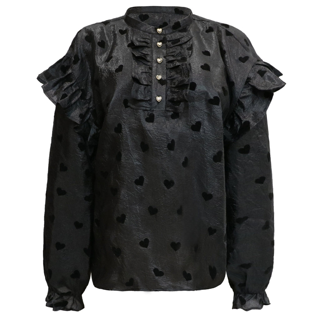 Libertã Dame Bluse Tia   Black Heart fra Liberté