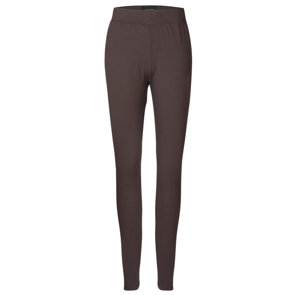 Libertã Dame Leggings Alma Fleece   Dark Chocolate fra Liberté