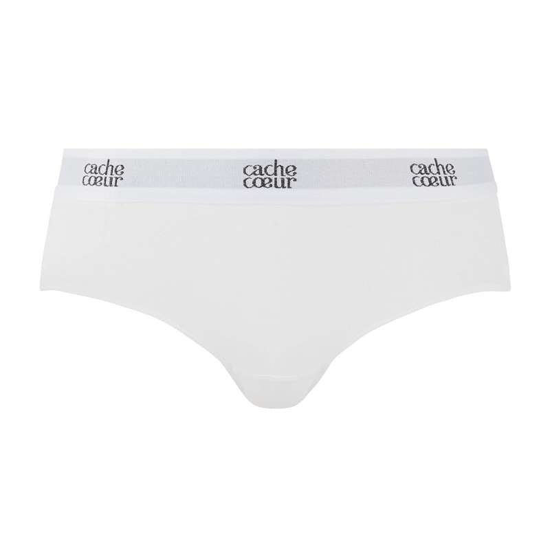 Life   Maternity Low Waist Brief  Trusser  White fra Cache Coeur