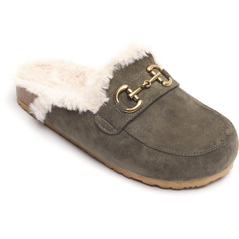 Clementine Dame Loafers 6669   Green fra Shoes