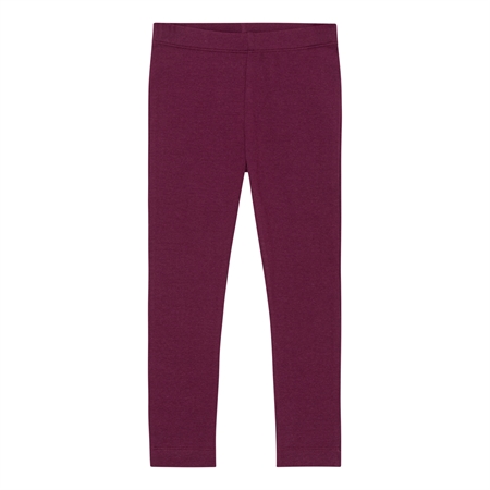 Rib Leggings Blomme Lilla fra Birkholm