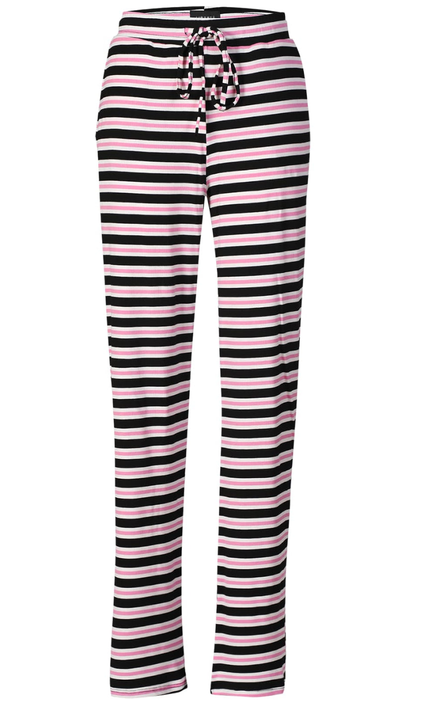 Liberte Bukser   Natalia   Black Bubblegum White Stripe fra Liberté