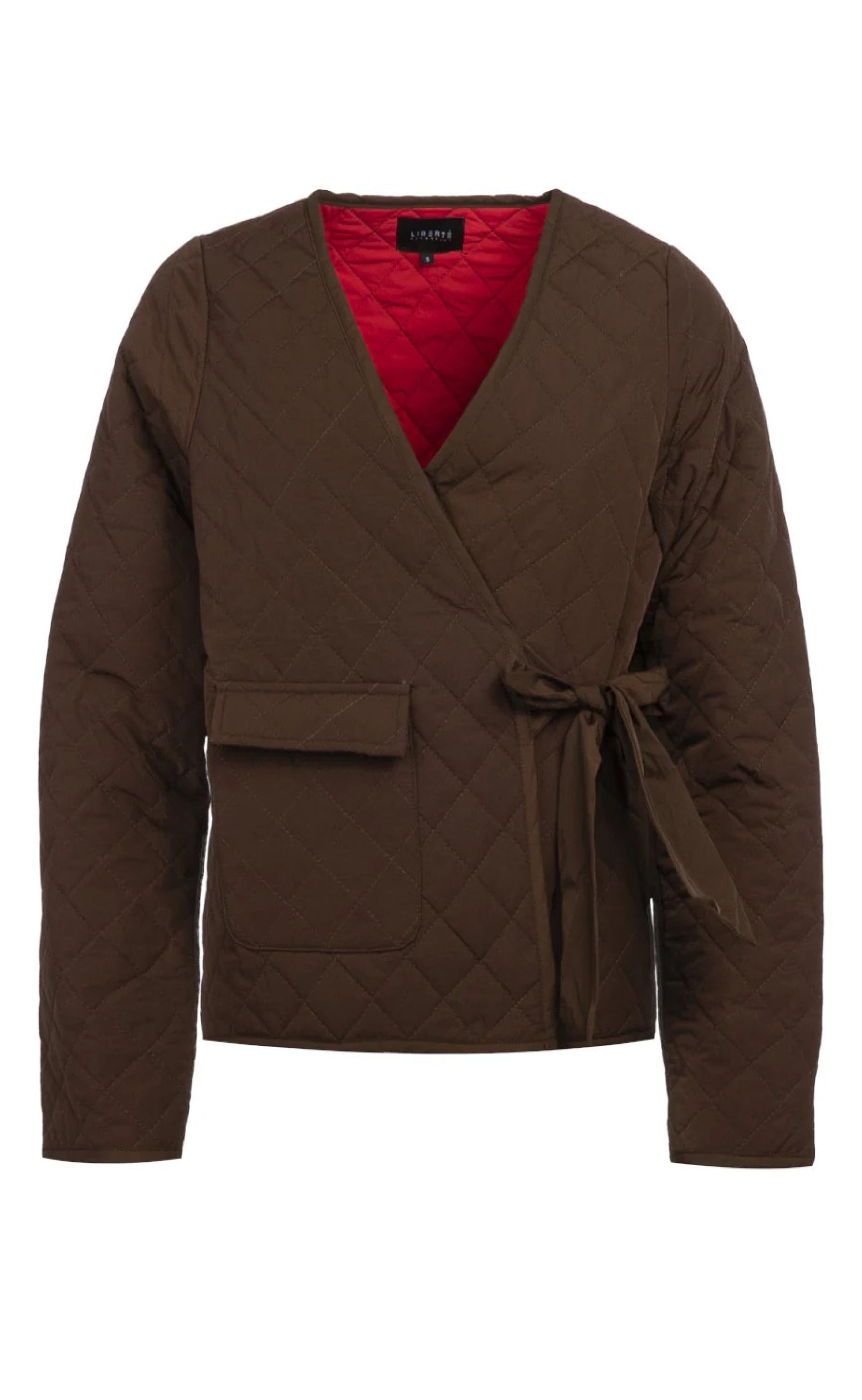 Liberte Jakke   Fia Quilt   Dark Brown fra Liberté