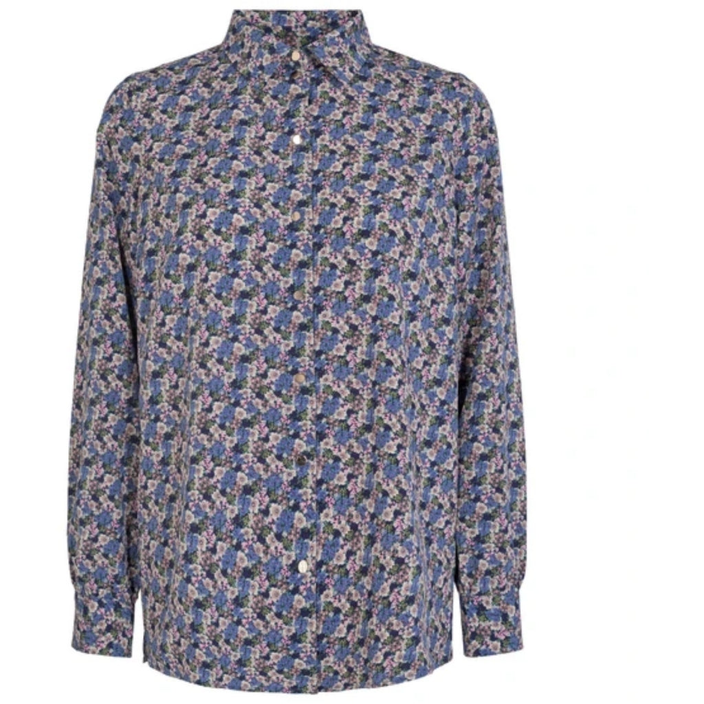 Liberte Dame Bluse Manda   Navy Flower fra Liberté