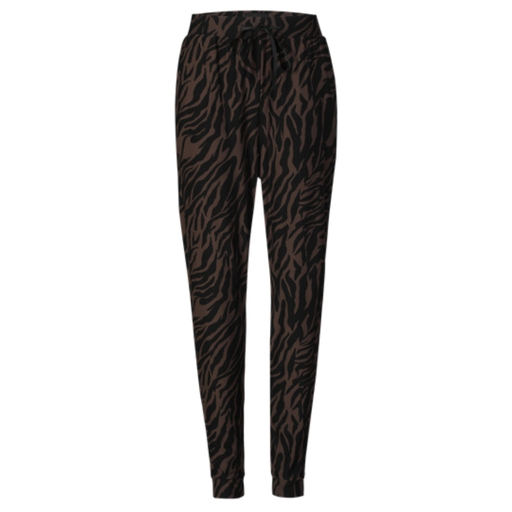 Dame Bukser Alma 9500   Dark Brown Zebra fra Liberté