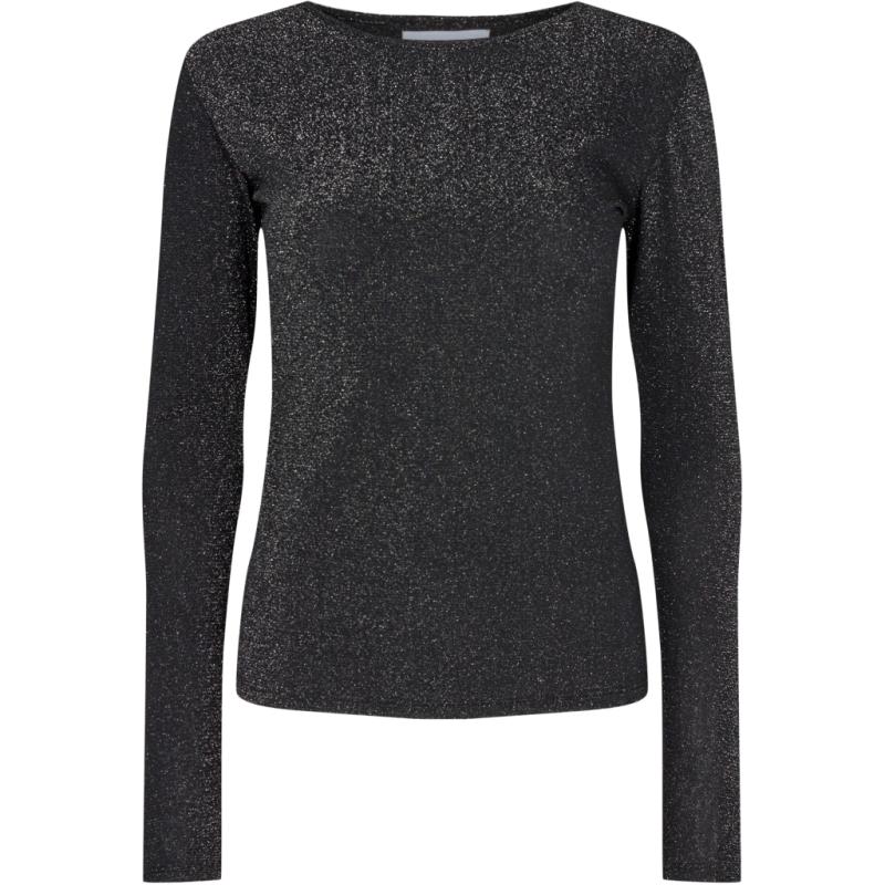 Librerte Dame Bluse Nuno Ls Blouse   Black fra Liberté