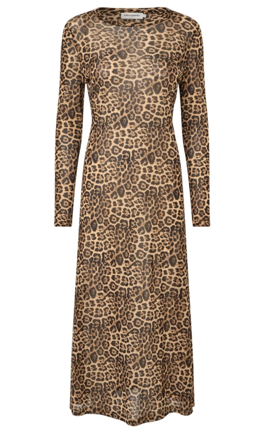 Kjole   Logan Maxi   Leopard Print fra Lollys Laundry