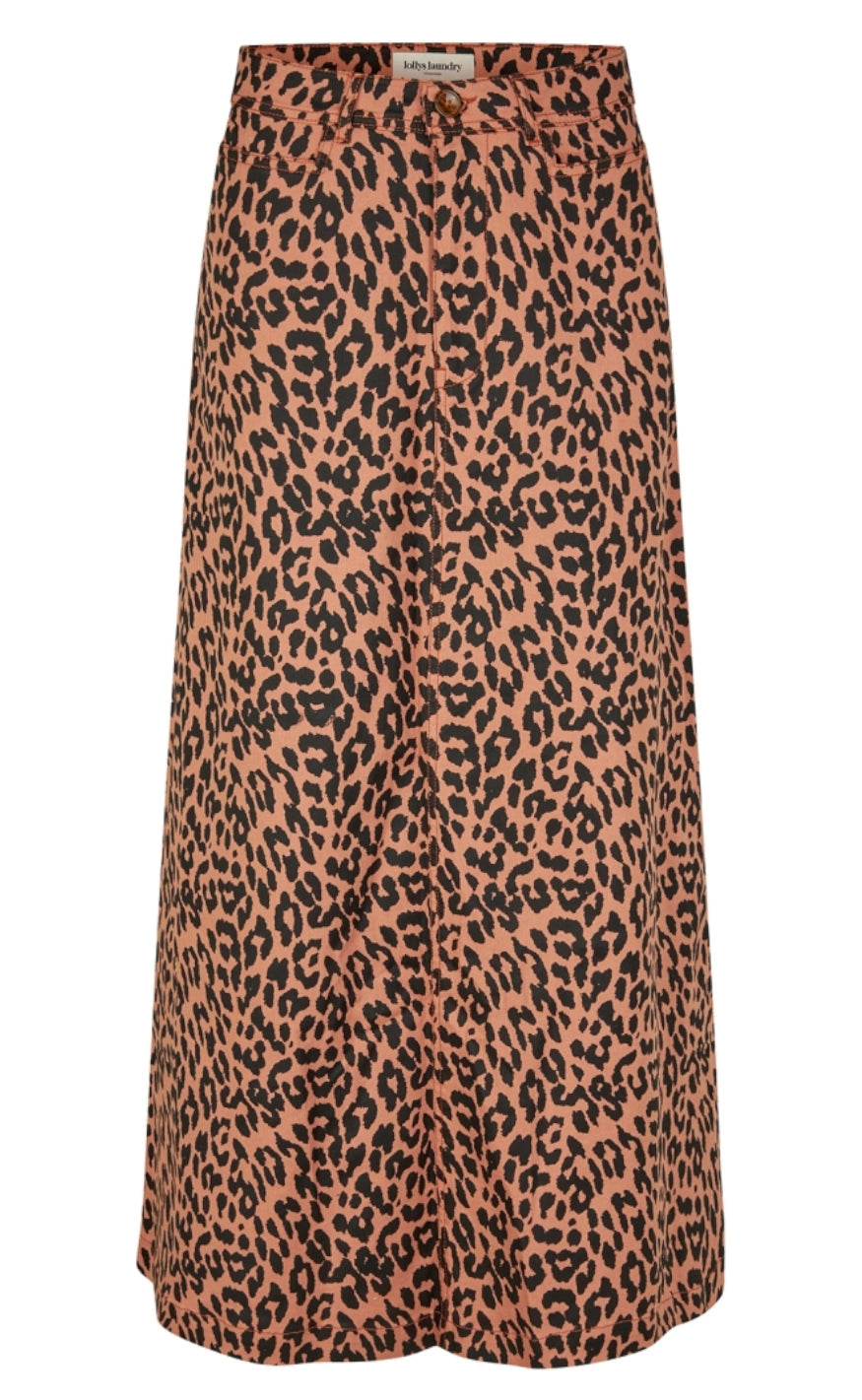 Nederdel   Luna   Leopard Print fra Lollys Laundry