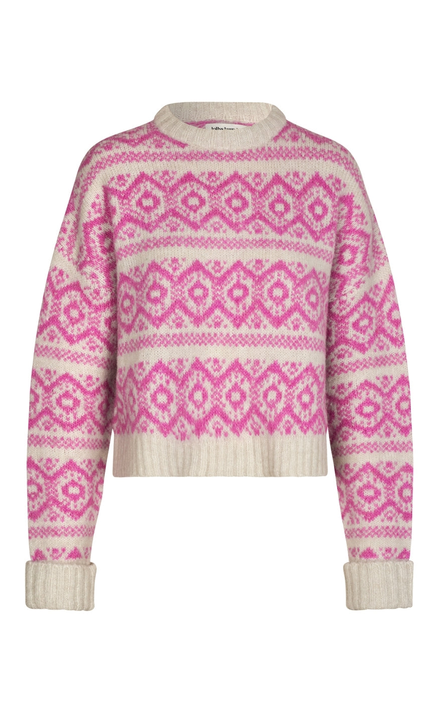 Sweater   Lottie Jumper   Neon Pink fra Lollys Laundry
