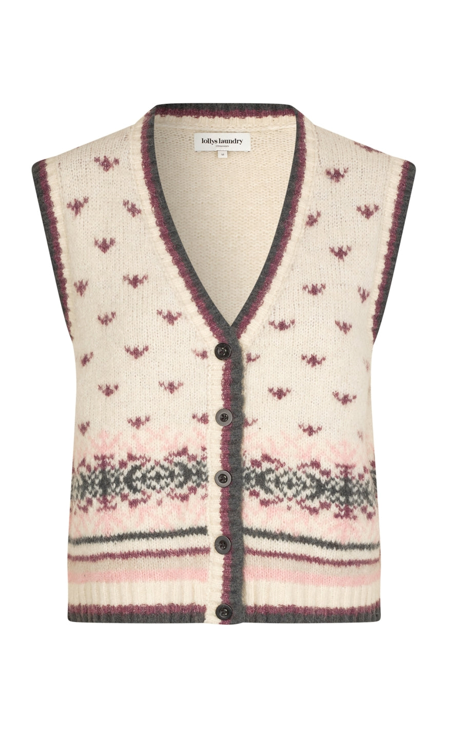 Vest   Ina   Creme fra Lollys Laundry
