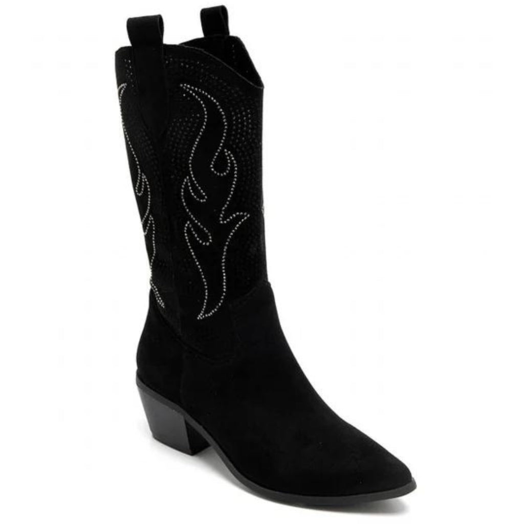 Louise Dame Cowboystøvler 9633a   Black fra Shoes