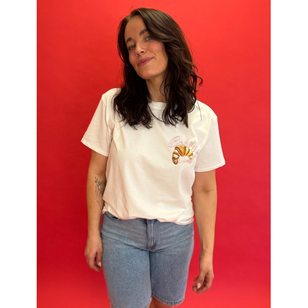 Dame T Shirt Lunora 0588   Offwhite Parisienne fra Lululia