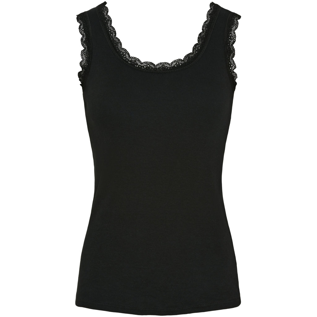 Dame Top Luloa 2499   Black fra Lululia