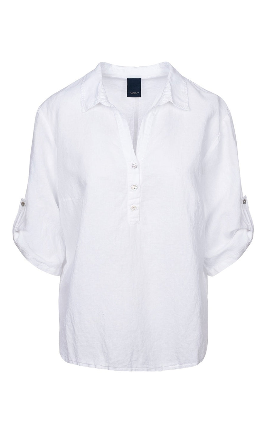 Bluse Siwaia White fra Luxzuz