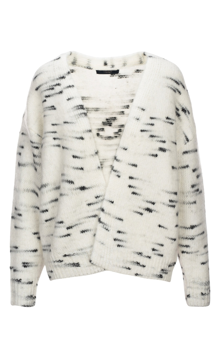 Cardigan   Bett   Salt & Pepper fra Luxzuz