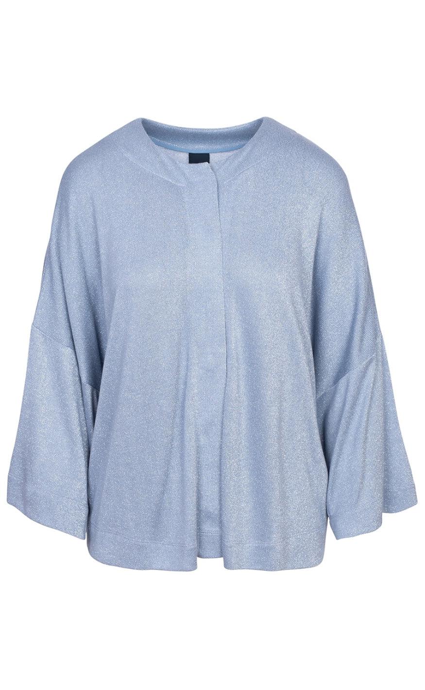Cardigan   Juliana   Silver Blue fra Luxzuz