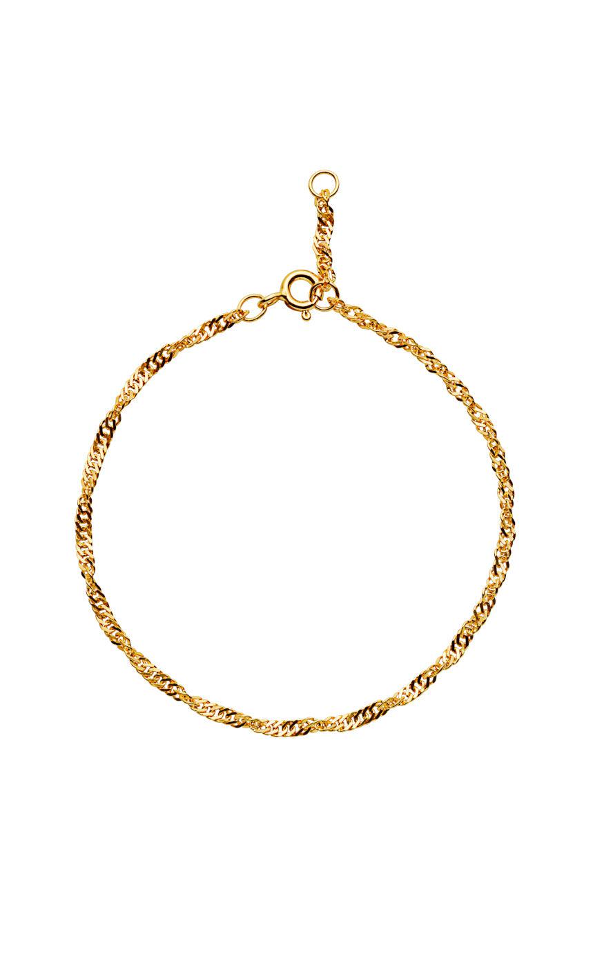 Armbånd   Sigrid   Gold Colour fra Maanesten