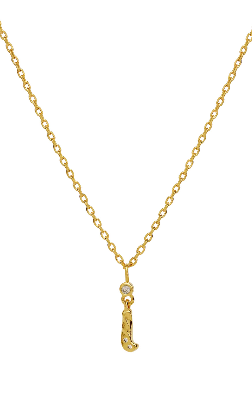 Halskæde   I Alphabet   Gold Colour fra Maanesten