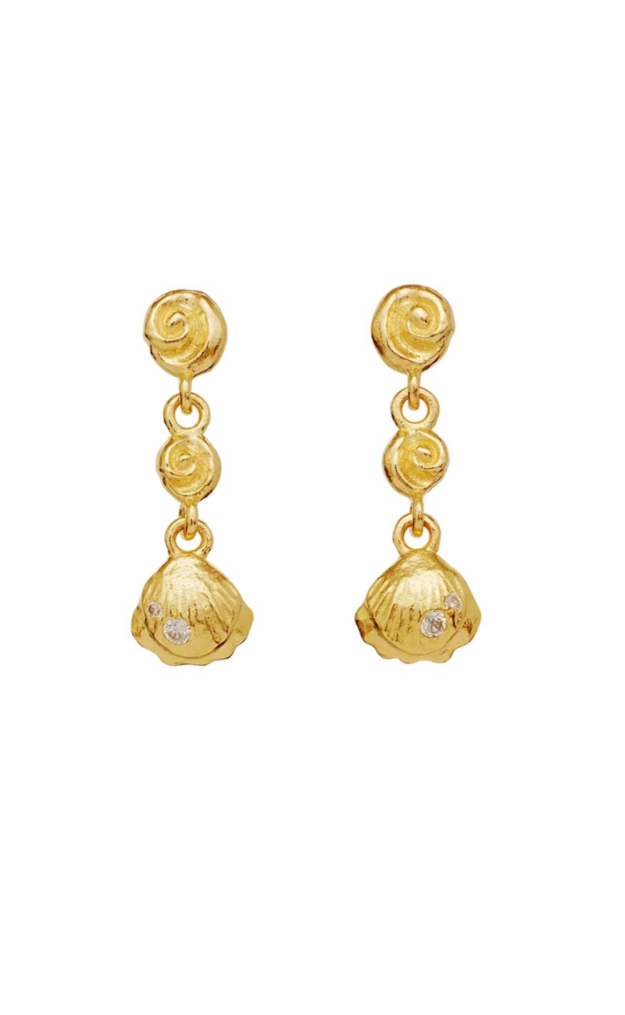 øreringe   Andrina   Gold Colour fra Maanesten