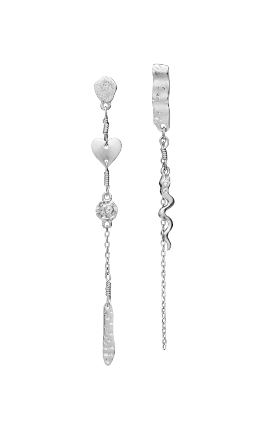 øreringe   Delfine   Silver Colour fra Maanesten