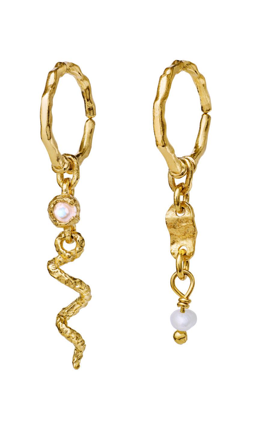 øreringe   Evelyn   Gold Colour fra Maanesten