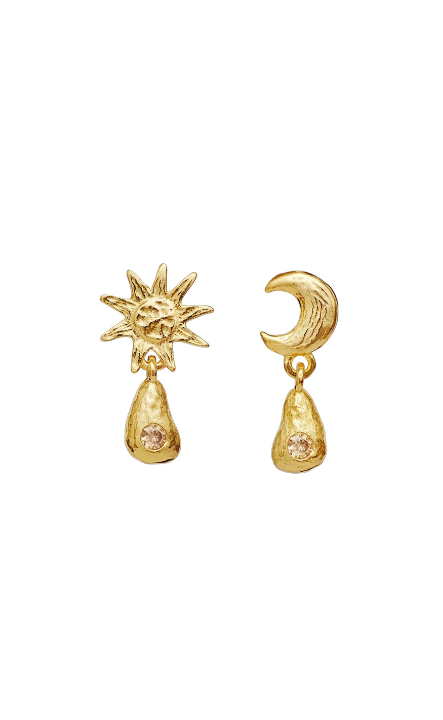 øreringe   Lainy   Gold Colour fra Maanesten