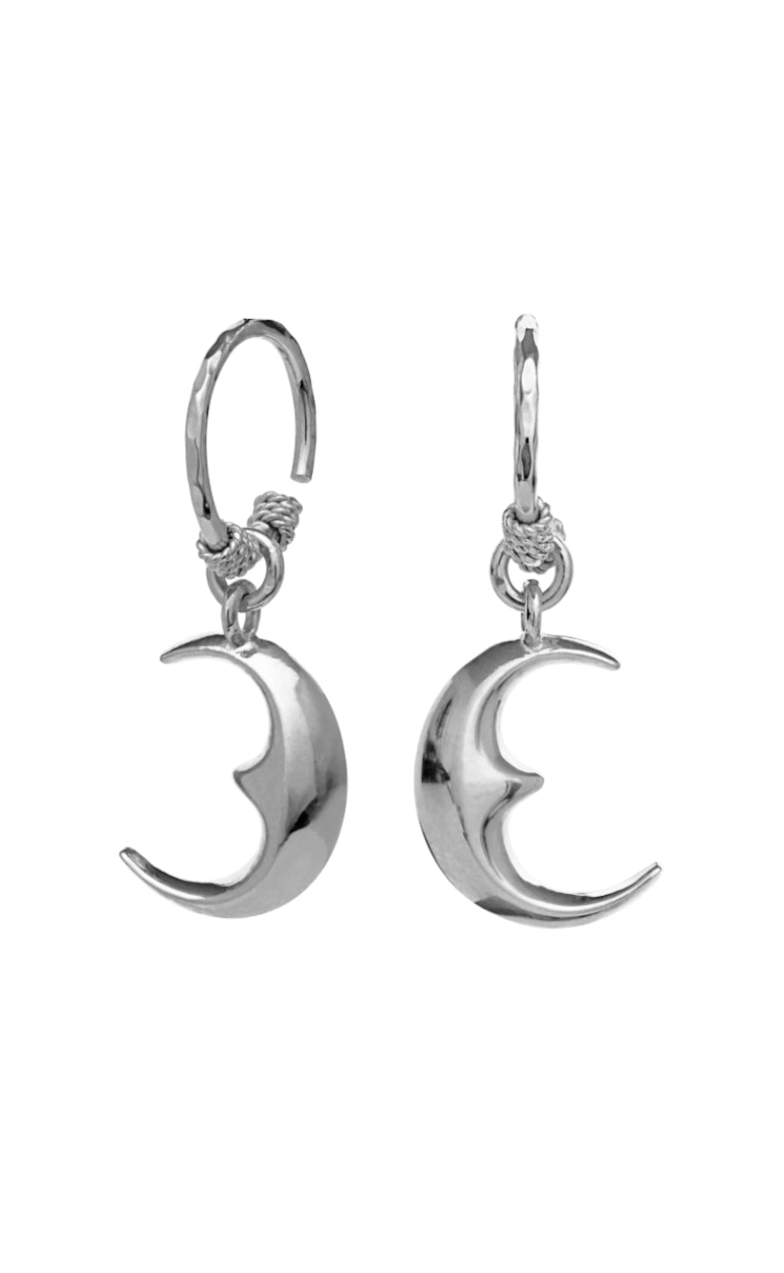 øreringe   Moonie   Silver Colour fra Maanesten