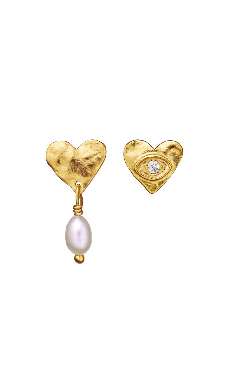 øreringe   Vesta   Gold Colour fra Maanesten