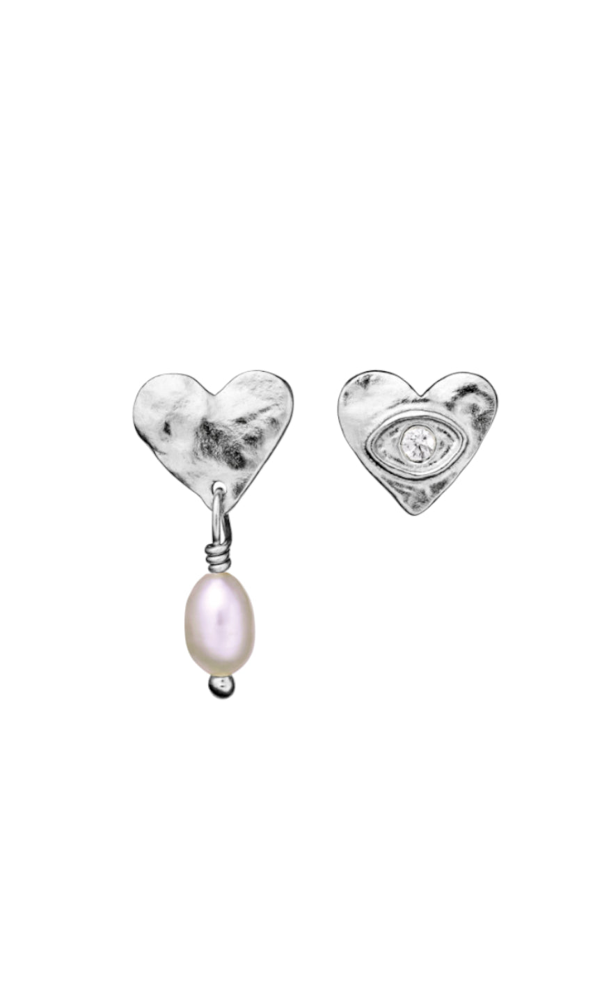 øreringe   Vesta   Silver Colour fra Maanesten