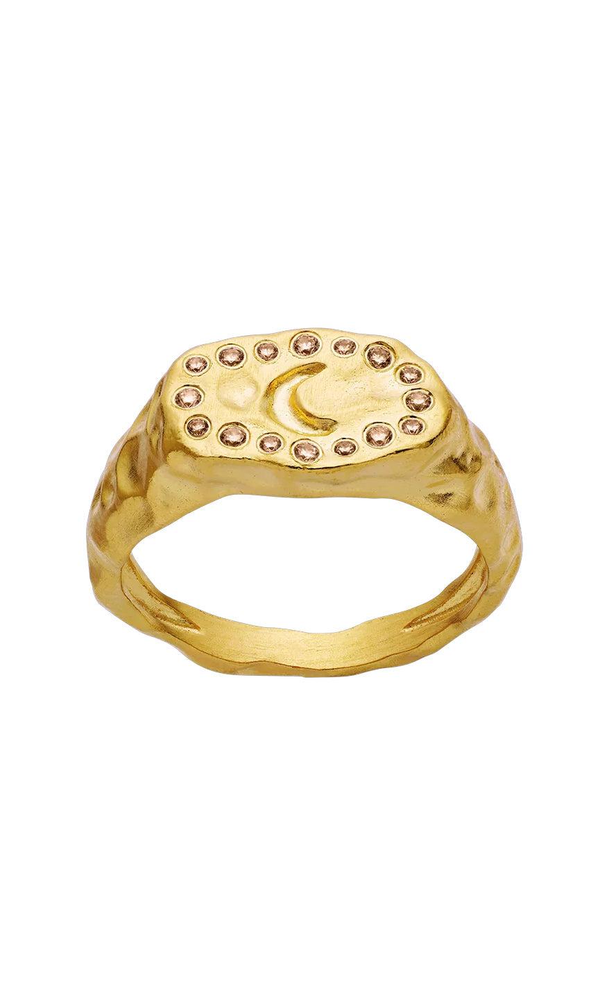 Ring   Demi   Gold Colour fra Maanesten