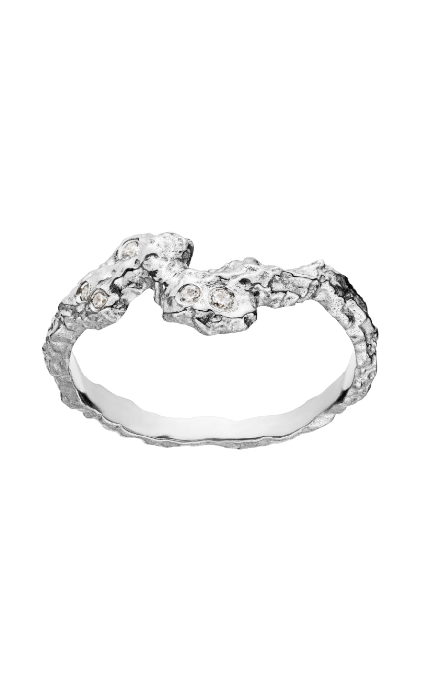 Ring   Frida   Silver Colour fra Maanesten