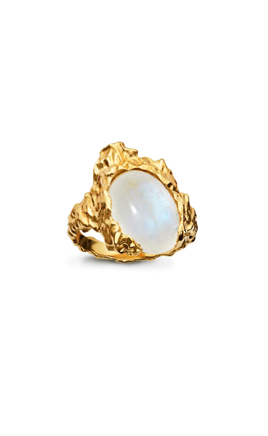 Ring Gudinde Gold Colour fra Maanesten