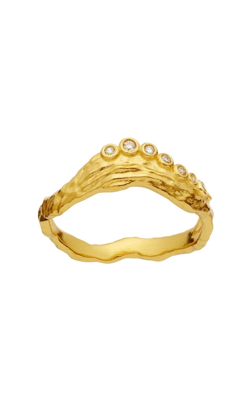 Ring   Selene   Gold Colour fra Maanesten
