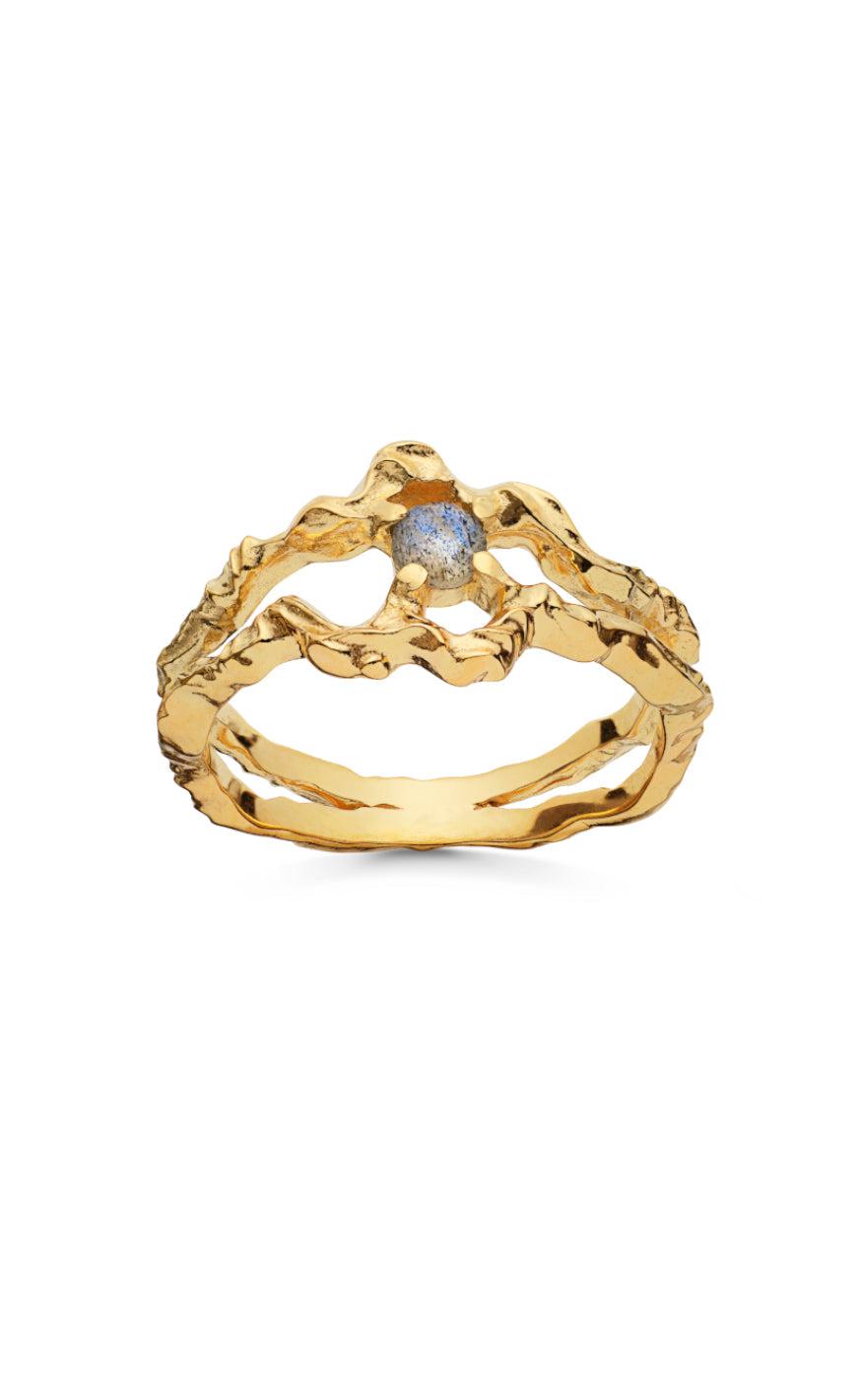 Ring   Shelly   Gold Colour fra Maanesten