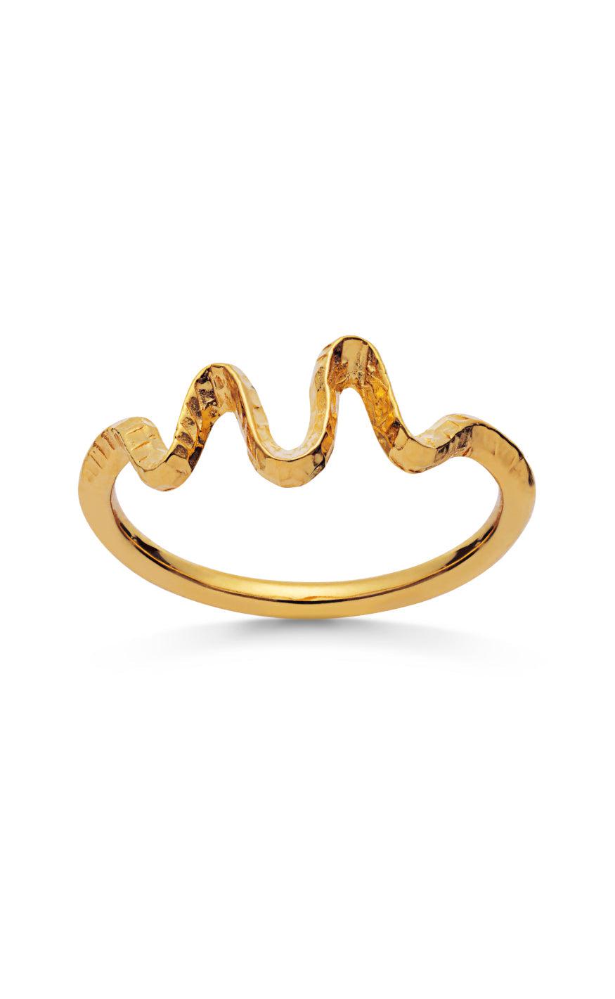 Ring   Sonar   Gold Colour fra Maanesten