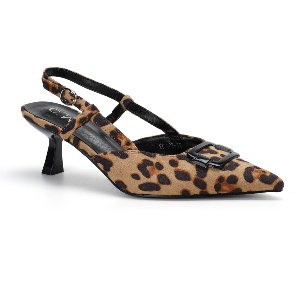 Malvina Dame Stiletter 77 589   Leopard fra Shoes