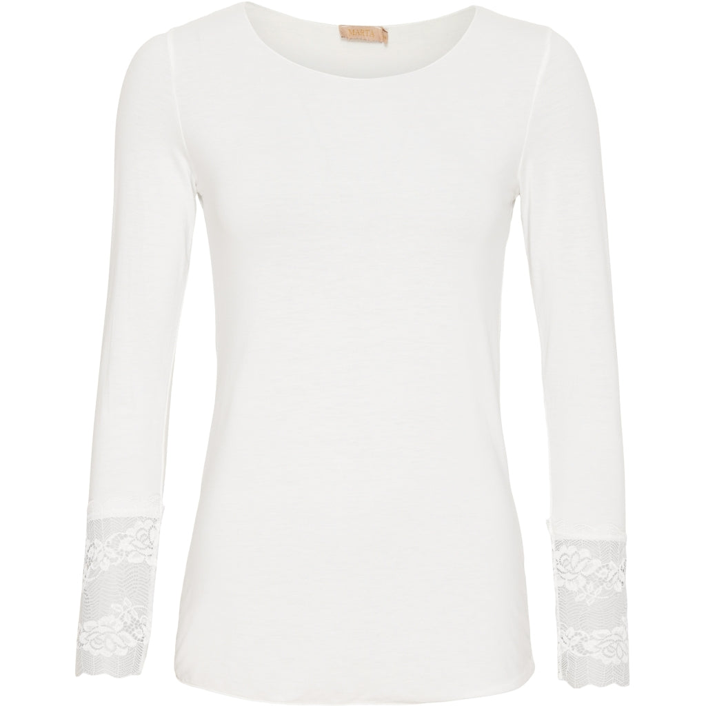 Dame Bluse 11297   White fra Marta Du Chateau
