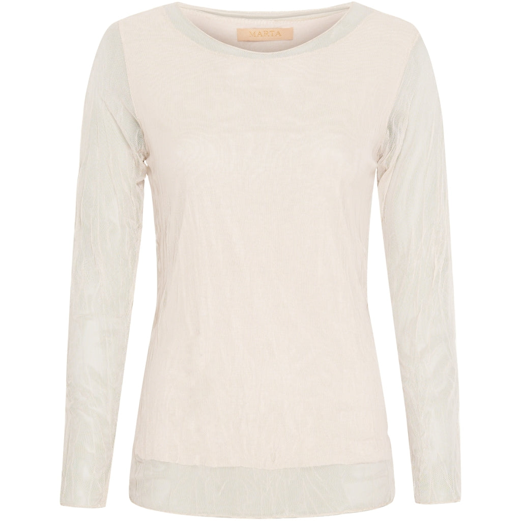 Dame Bluse 1708   Beige fra Marta Du Chateau