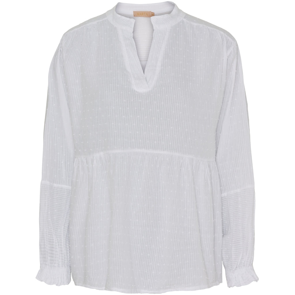 Dame Bluse Mdcalberta   White fra Marta Du Chateau