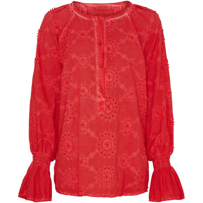 Dame Bluse Mdcbianca   Red Cold Wash fra Marta Du Chateau