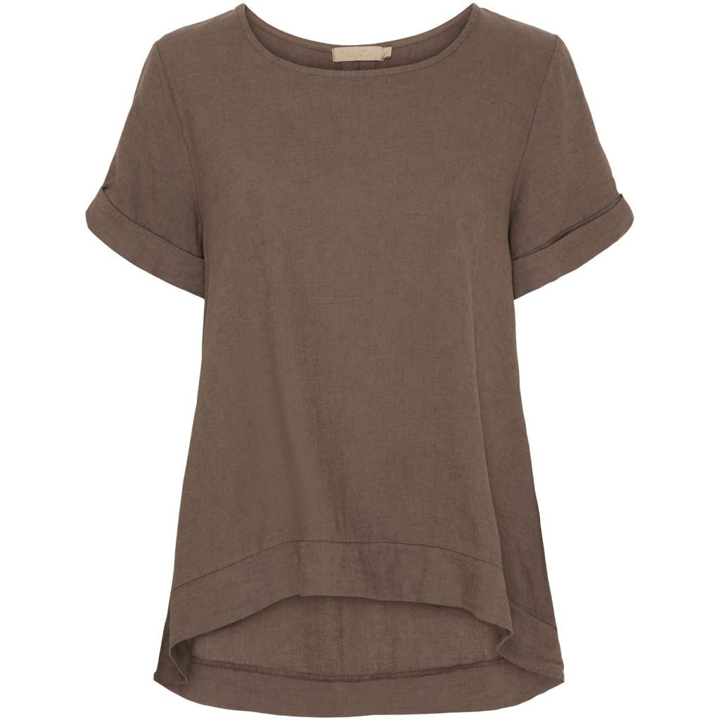 Dame Bluse Mdcnatalie Cold Brown fra Marta Du Chateau