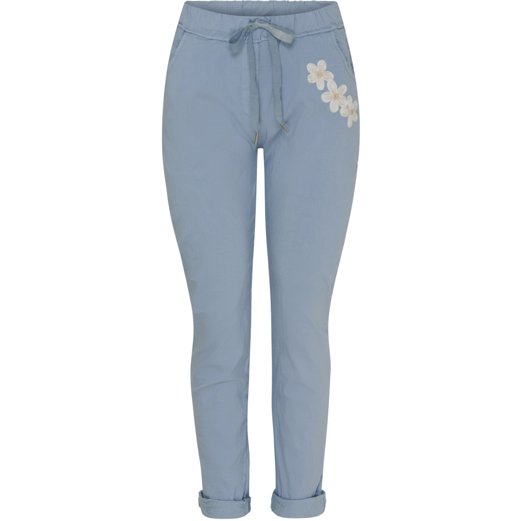 Dame Bukser Mdctalia   Jeans White Flower fra Marta Du Chateau