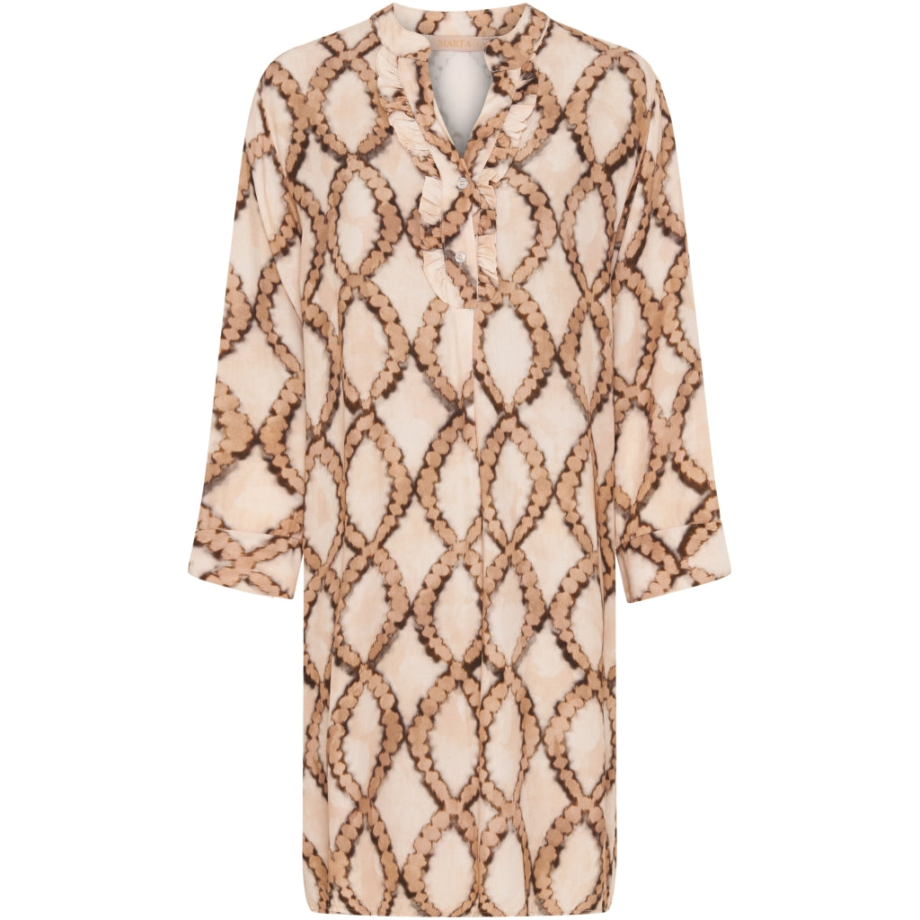 Dame Kjole 2604b   Beige New fra Marta Du Chateau