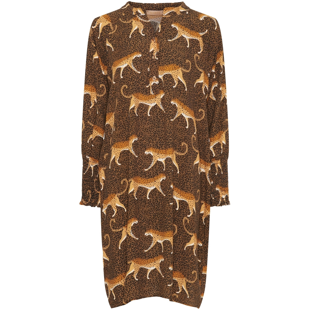 Dame Kjole 5378 Tabacco Animal fra Marta Du Chateau
