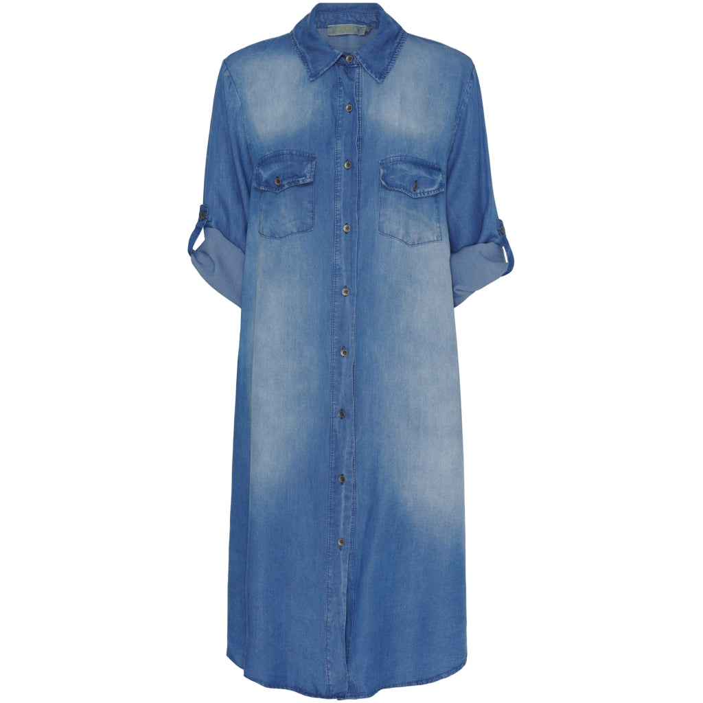 Dame Kjole Mdcflorentina Medium Blue fra Marta Du Chateau