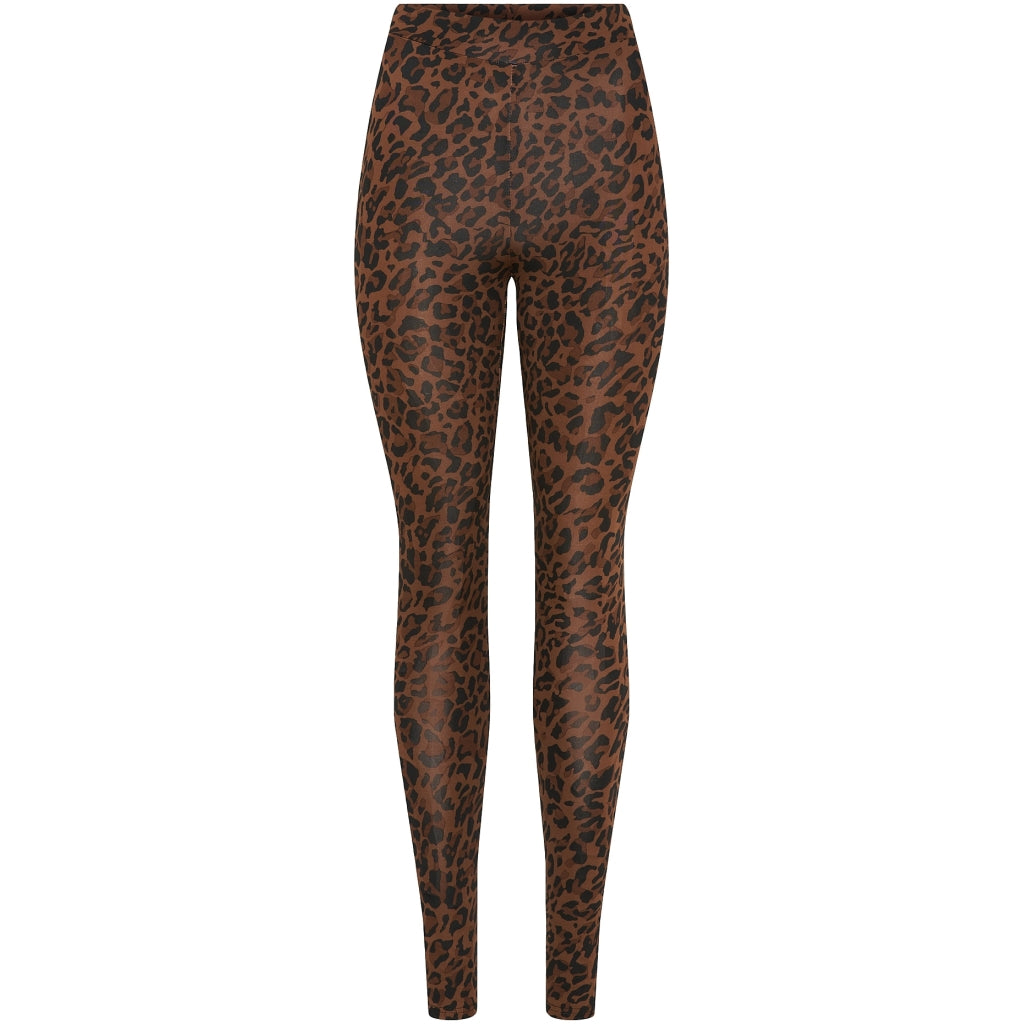 Dame Leggins Mdc 122   Brown Print fra Marta Du Chateau