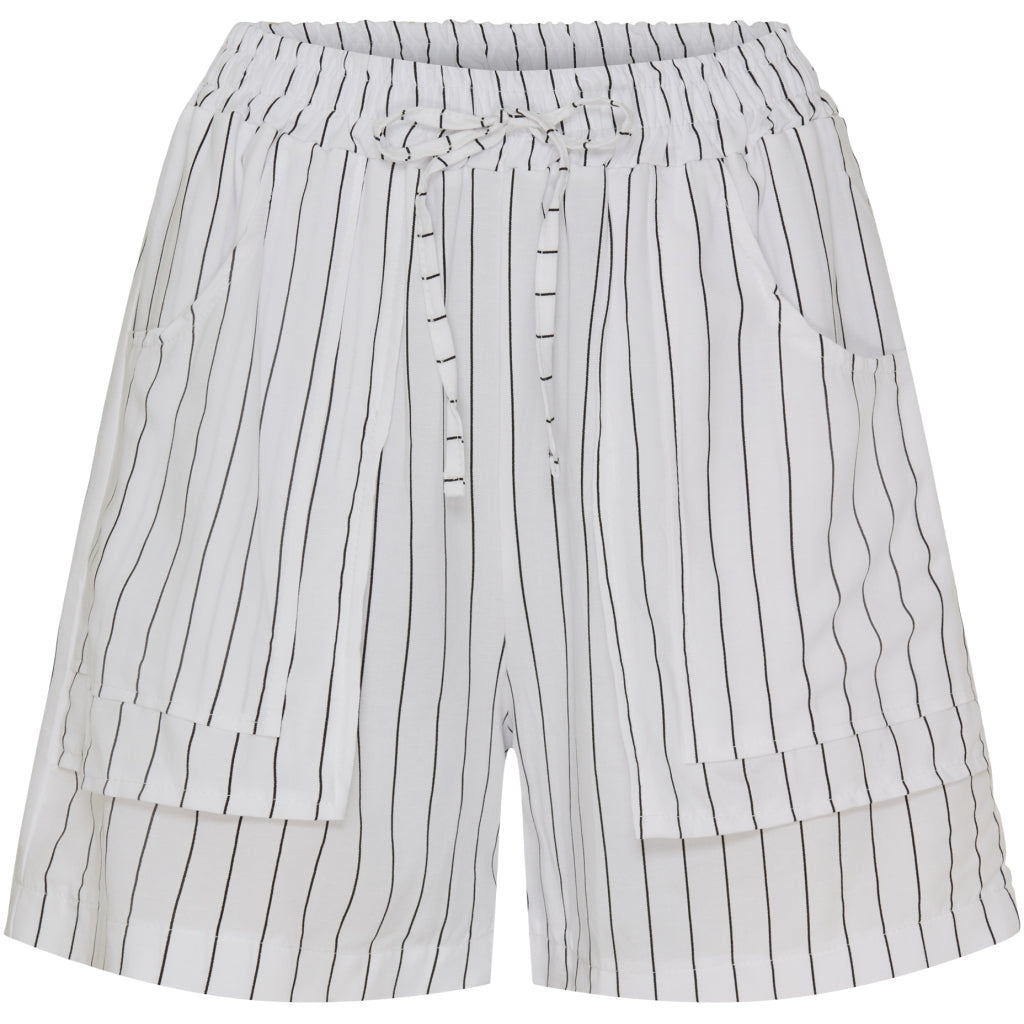 Dame Shorts Mdczita   White Black Stripe fra Marta Du Chateau