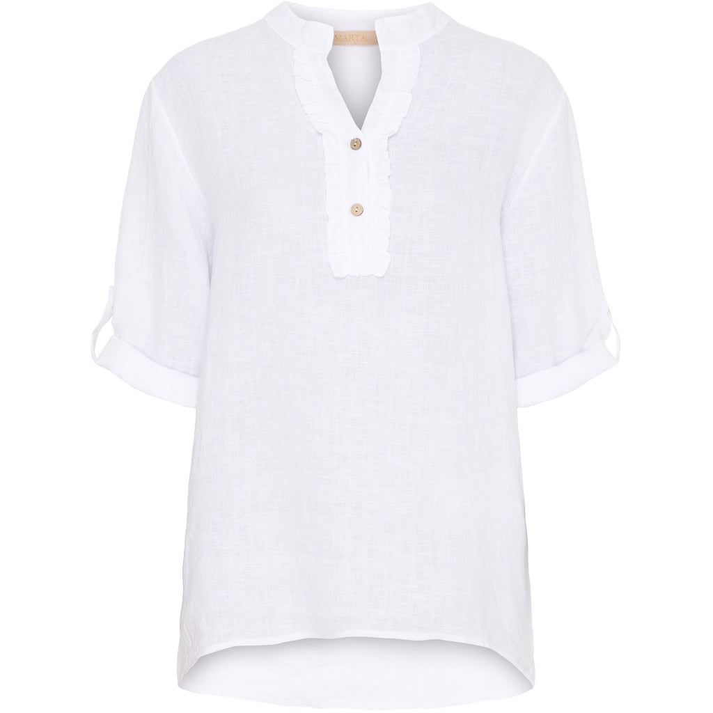 Dame Skjorte 85137 1   White fra Marta Du Chateau