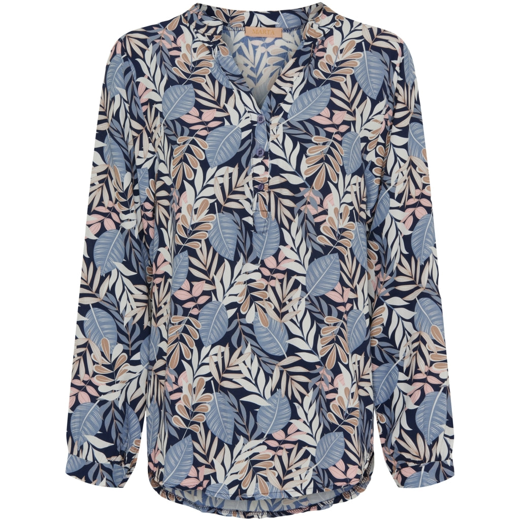 Dame Skjorte Mdcastrid Blue4707 fra Marta Du Chateau